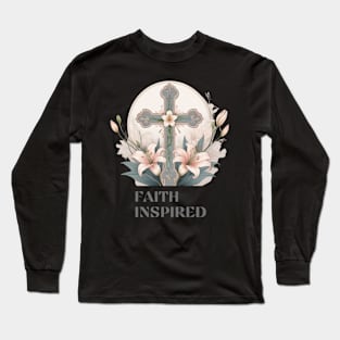 Faith inspired / Joyful Easter Wishes Long Sleeve T-Shirt